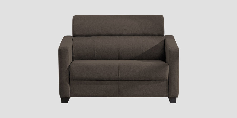 Devo Fabric 2 Seater Sofa In Caspa Brown Colour - Febonic Living