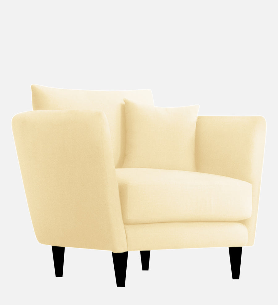 Norway Velvet 1 Seater Sofa In Sandy Beige Colour - Febonic Living