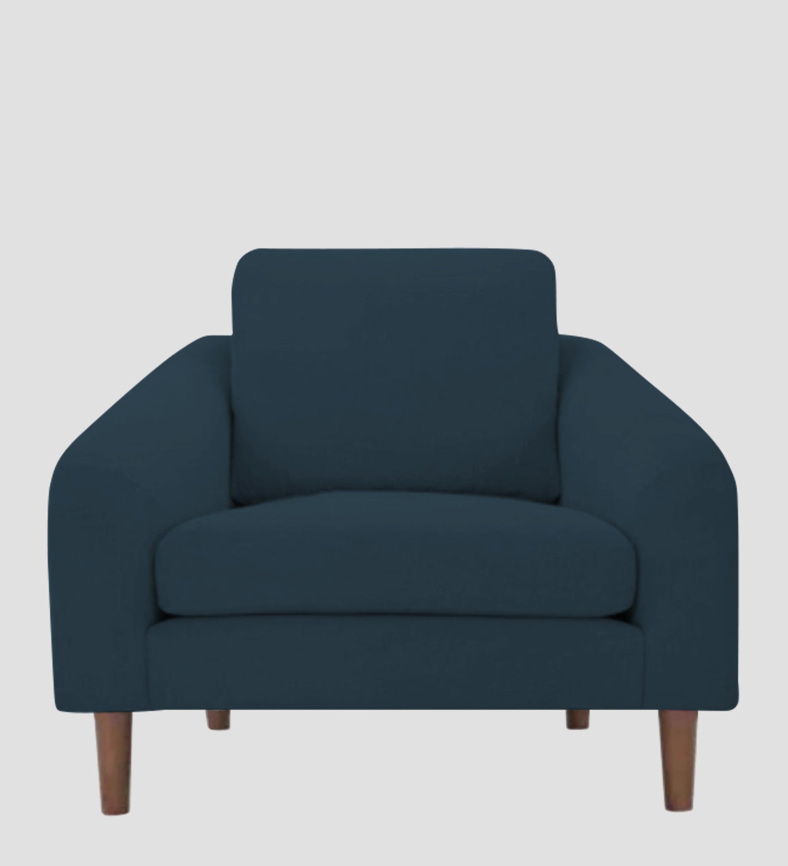 Elara Fabric 1 Seater Sofa in Cool Blue Colour - Febonic Living