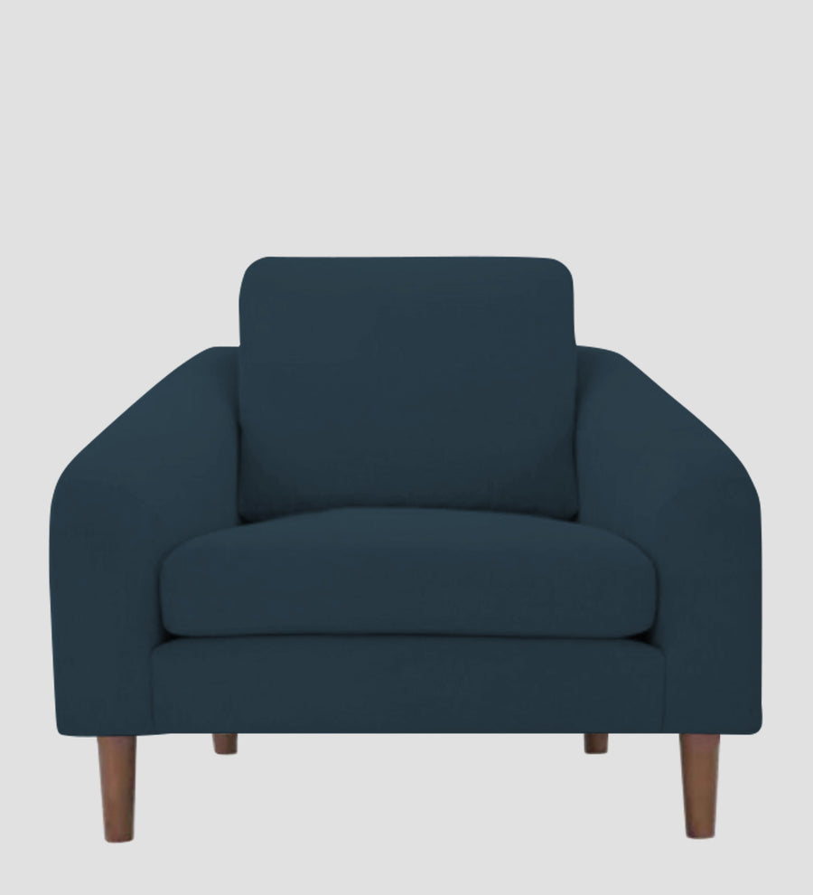 Elara Fabric 1 Seater Sofa In Cool Blue Colour - Febonic Living