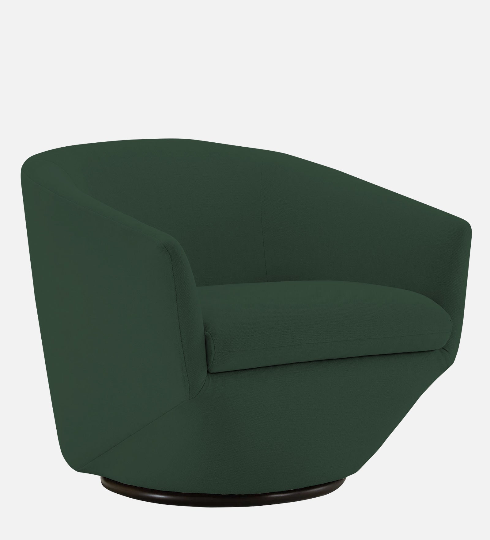 Haddie Velvet Swivel Chair in Amazon Green Colour