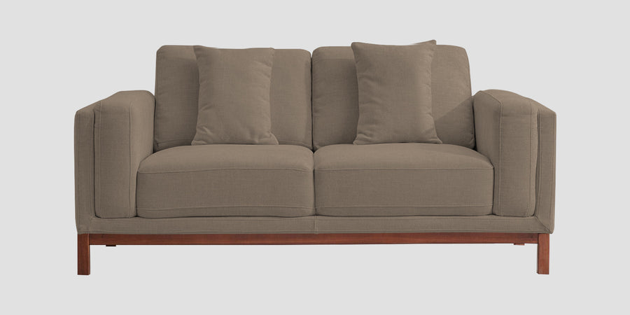 Borry Fabric 2 Seater Sofa In Hazel Beige Colour - Febonic Living
