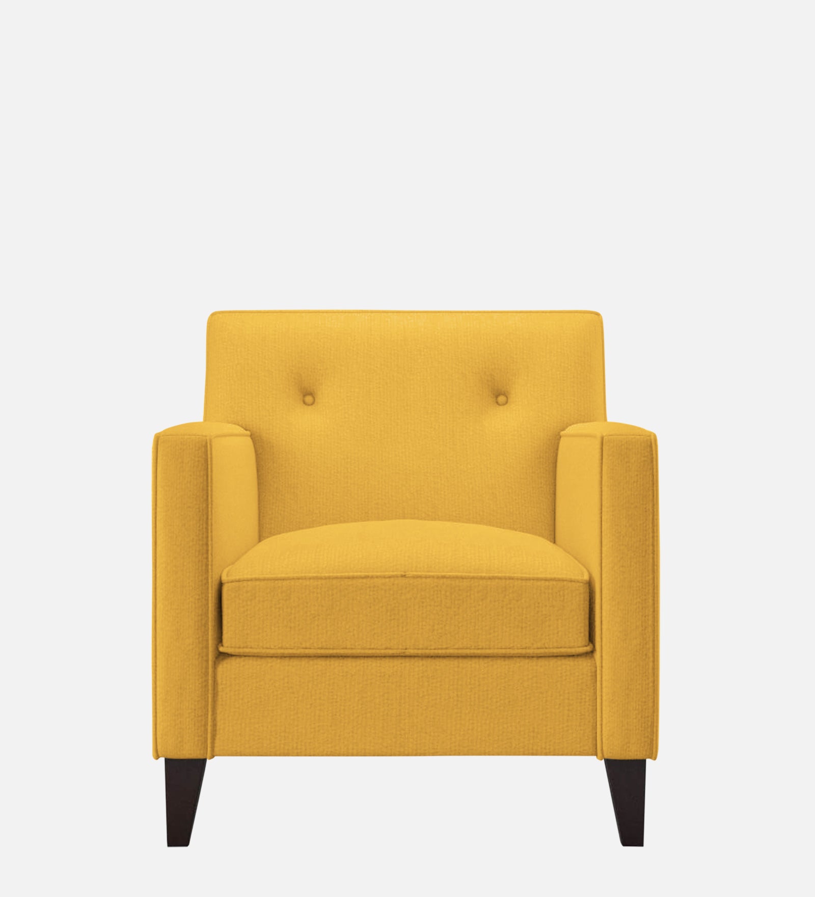 Miller Fabric 1 Seater Sofa in Bold Yellow Colour