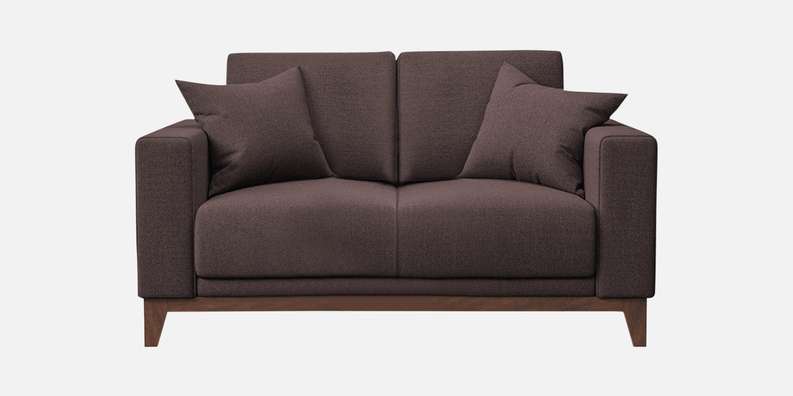 Luca Fabric 2 Seater Sofa in Night Brown Colour