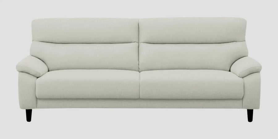 Zibby Fabric 3 Seater Sofa In Pearl White Colour - Febonic Living