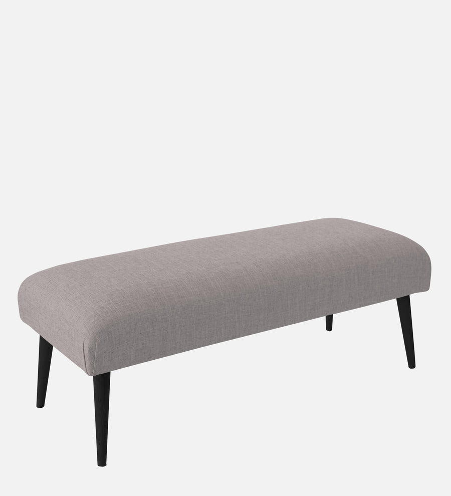 Adon Velvet Bench In Pearl Grey Colour - Febonic Living