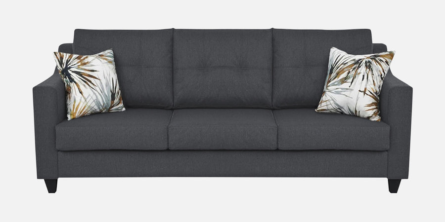 Welly Fabric 3 Seater Sofa In Maba Grey Colour - Febonic Living