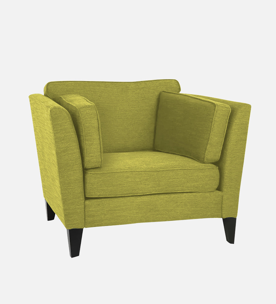 Nigar Fabric 1 Seater Sofa In Parrot Green Colour - Febonic Living