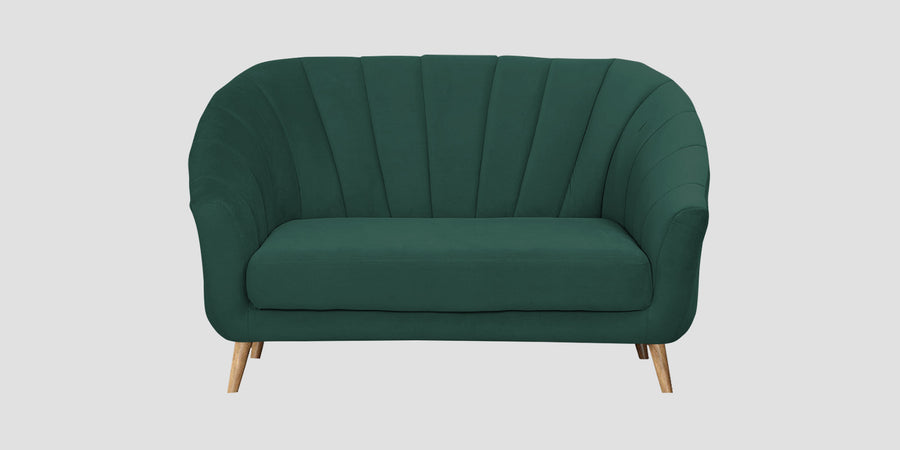 Kaylee Velvet 2 Seater Sofa In Amazon Green Colour - Febonic Living