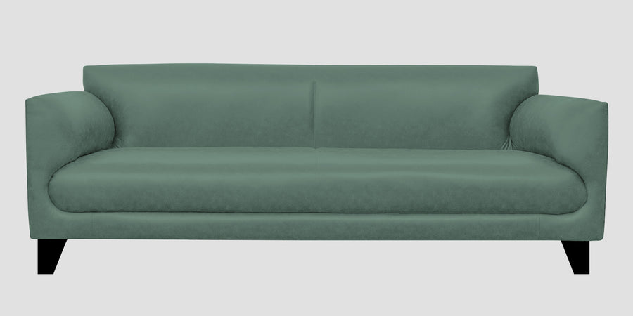 Convi Leatherette 3 Seater Sofa In Mint Green Colour - Febonic Living