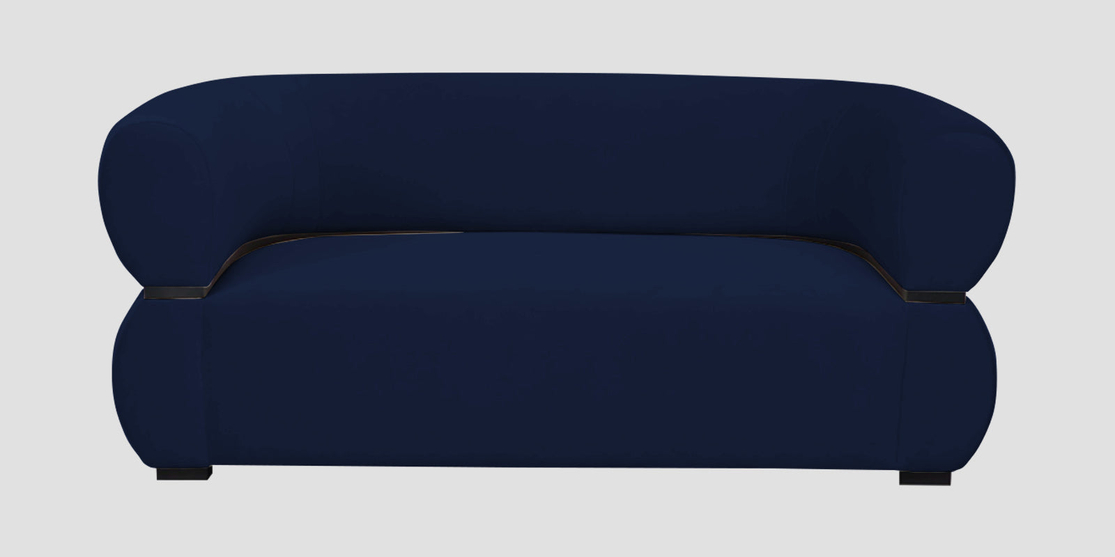 Kula Velvet 2 Seater Sofa In Indigo Blue Colour