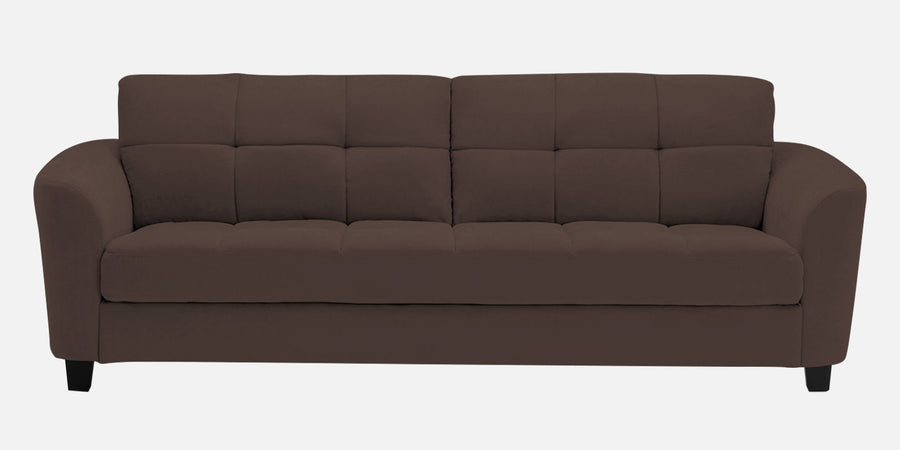 Mulan Fabric 3 Seater Sofa In Caramel Brown Colour - Febonic Living