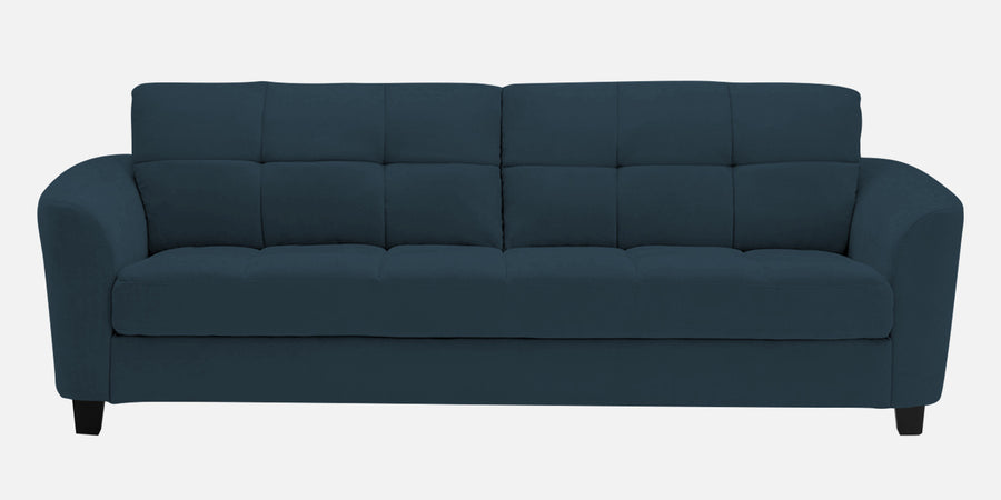 Mulan Fabric 3 Seater Sofa In Cool Blue Colour - Febonic Living