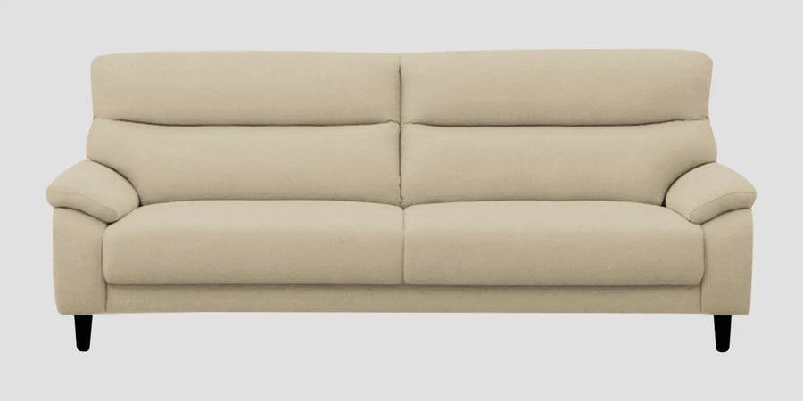 Zibby Fabric 3 Seater Sofa In Cotton Beige Colour - Febonic Living