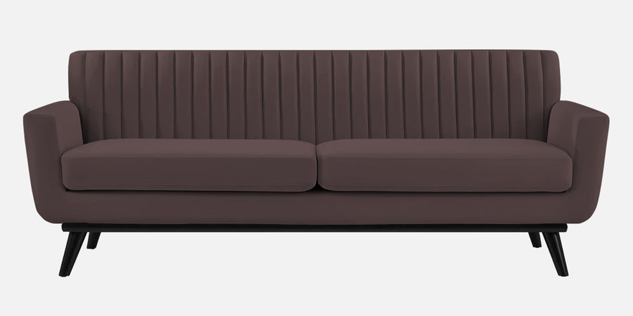 Tucker Velvet 3 Seater Sofa In Mocha Brown Colour - Febonic Living