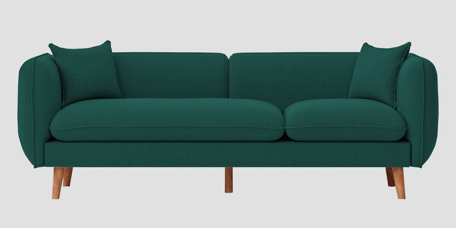 Reva Fabric 3 Seater Sofa In Sage Green Colour - Febonic Living