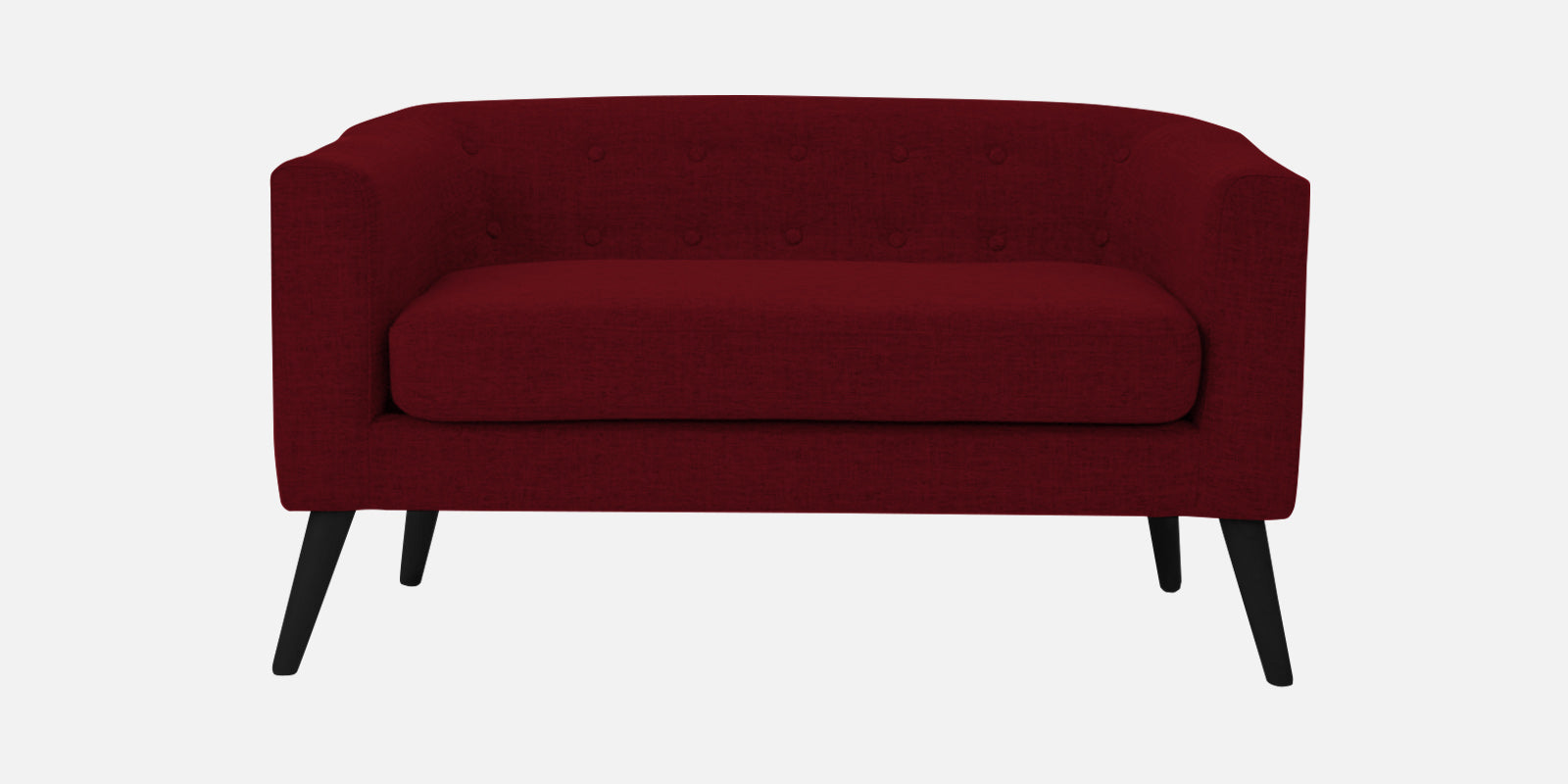 Casper Fabric 2 Seater Sofa in Ruby Red Colour