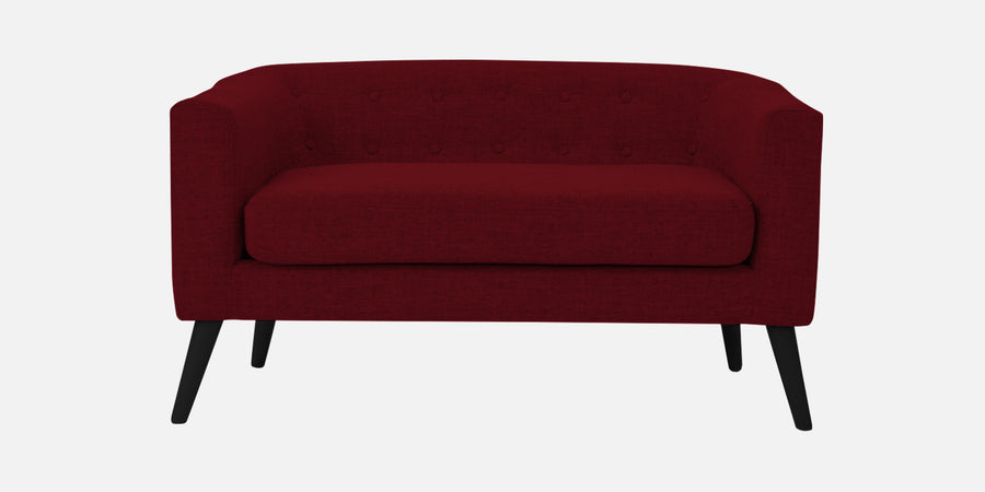 Casper Fabric 2 Seater Sofa In Ruby Red Colour - Febonic Living