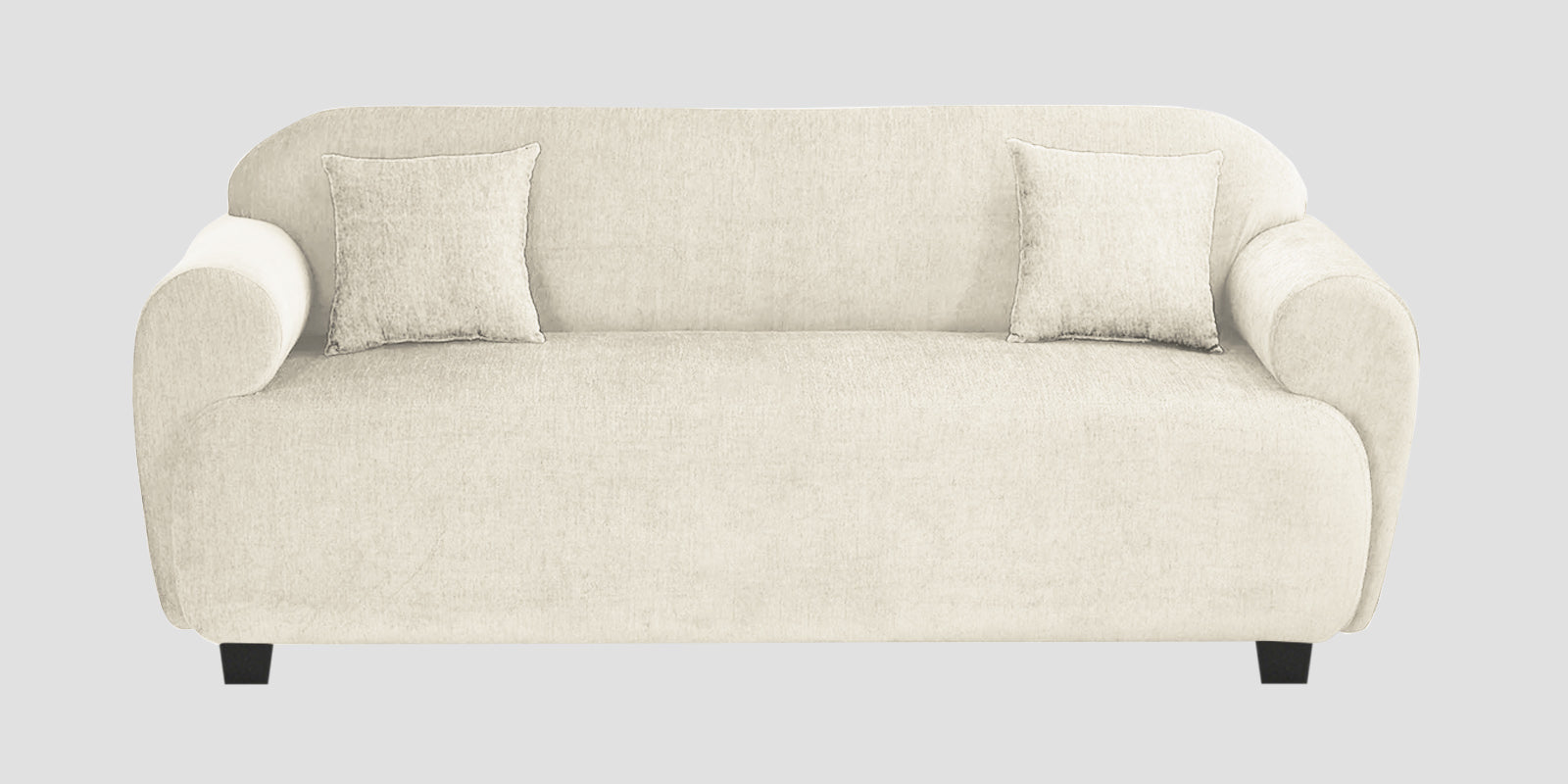Apollo Fabric 3 Seater Sofa In Ivory Cream Colour - Febonic Living