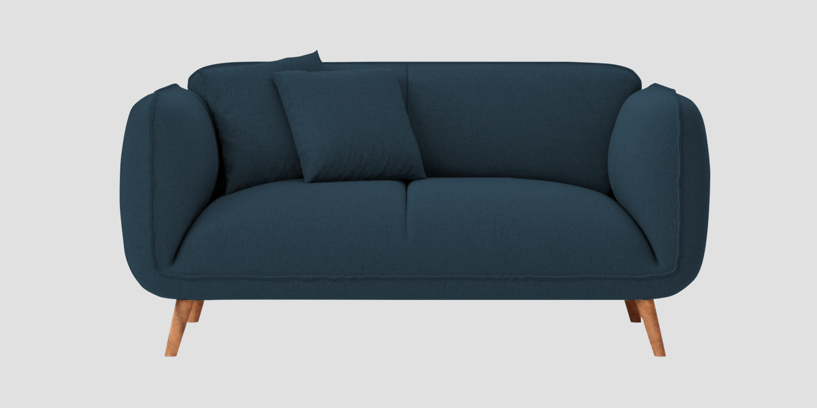 Zia Fabric 2 Seater Sofa In Cool Blue Colour - Febonic Living