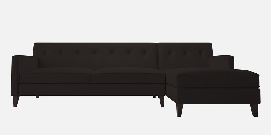 Miller Fabric Lhs Sectional Sofa 3 Lounger In Cara Brown Colour - Febonic Living