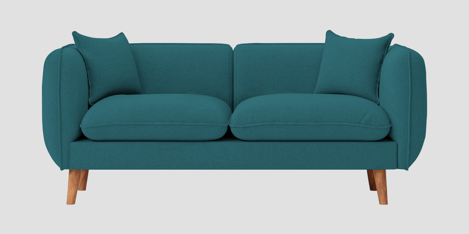 Reva Fabric 2 Seater Sofa In Water Blue Colour - Febonic Living