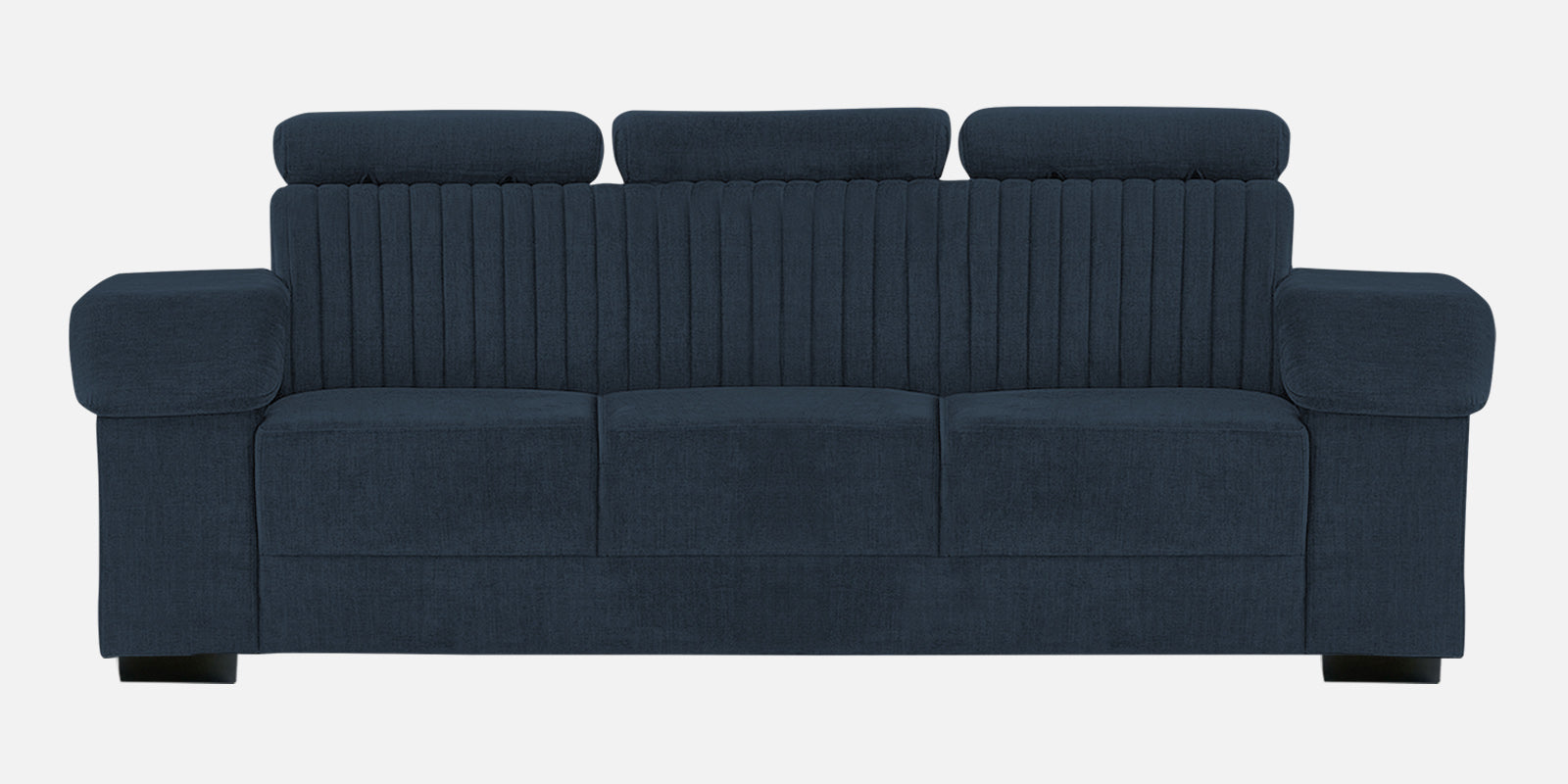 Draco Fabric 3 Seater Sofa In Denim Blue Colour - Febonic Living