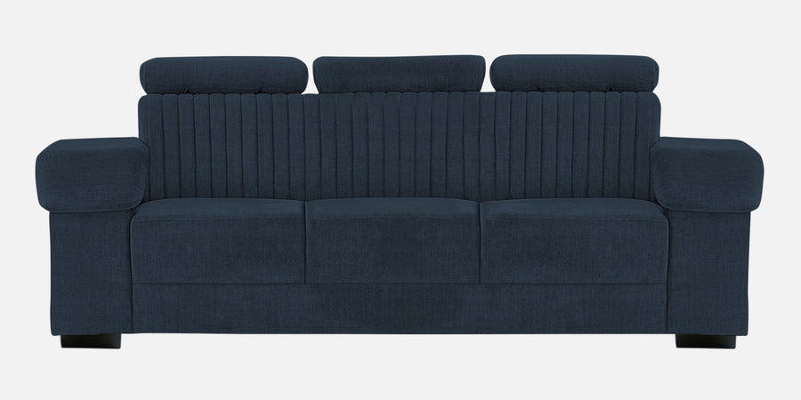 Draco Fabric 3 Seater Sofa In Denim Blue Colour - Febonic Living