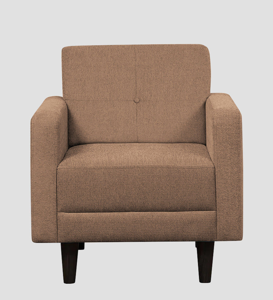 Noha Fabric 1 Seater Sofa In Cosmic Beige Colour - Febonic Living