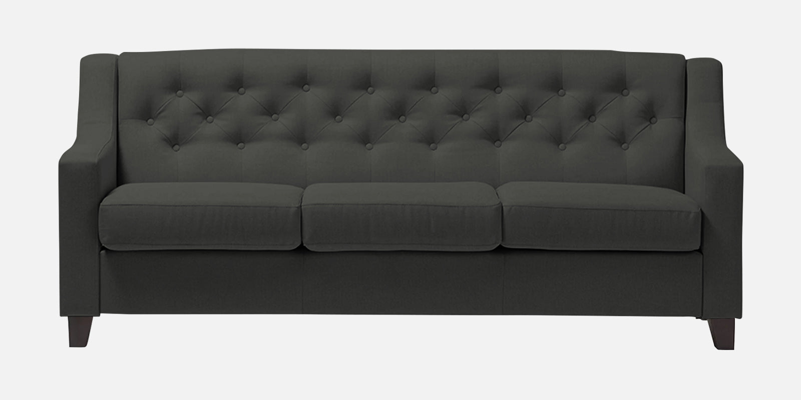 Baidy Fabric 3 Seater Sofa in Charcoal Grey Colour