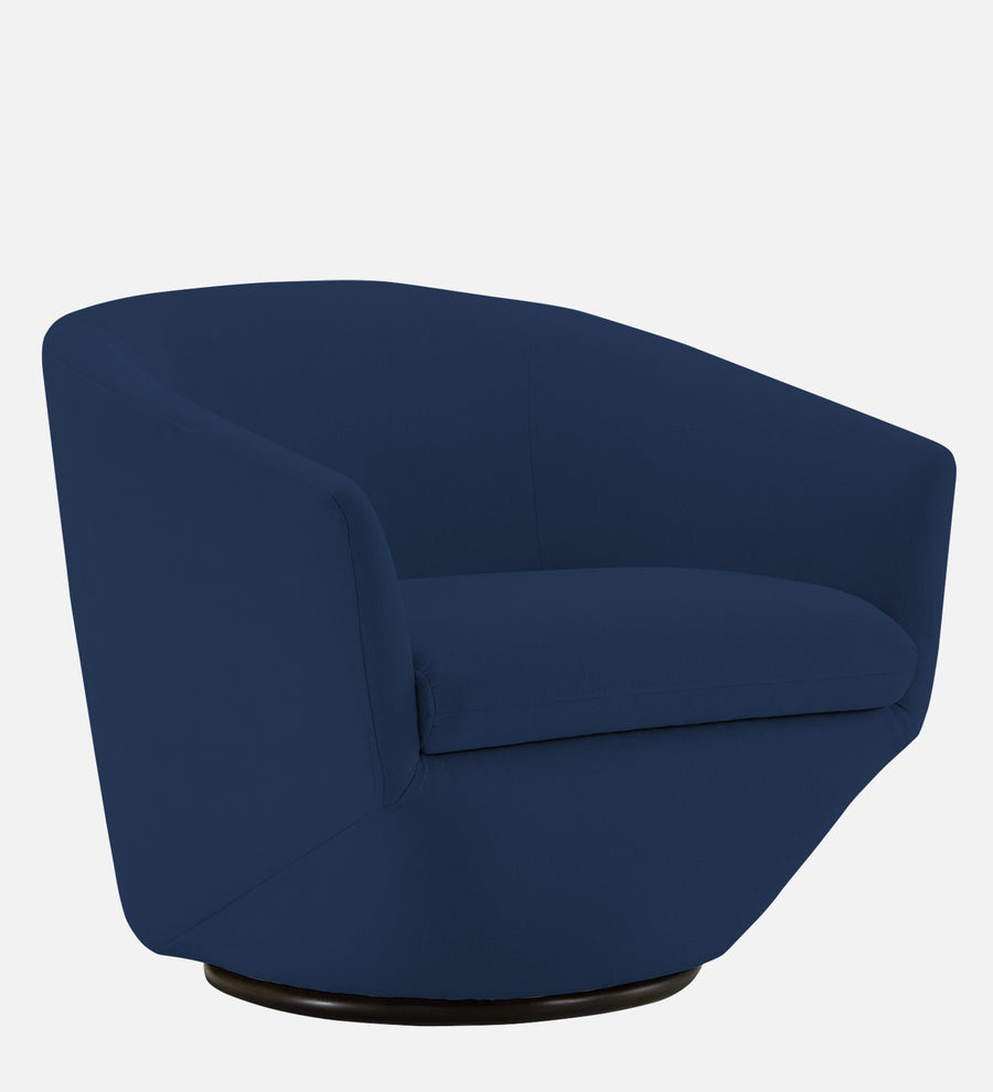 Haddie Velvet Swivel Chair In Imperial Blue Colour - Febonic Living