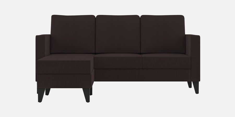 Nori Fabric Rhs Sectional Sofa 2 Lounger In Dark Brown Colour - Febonic Living