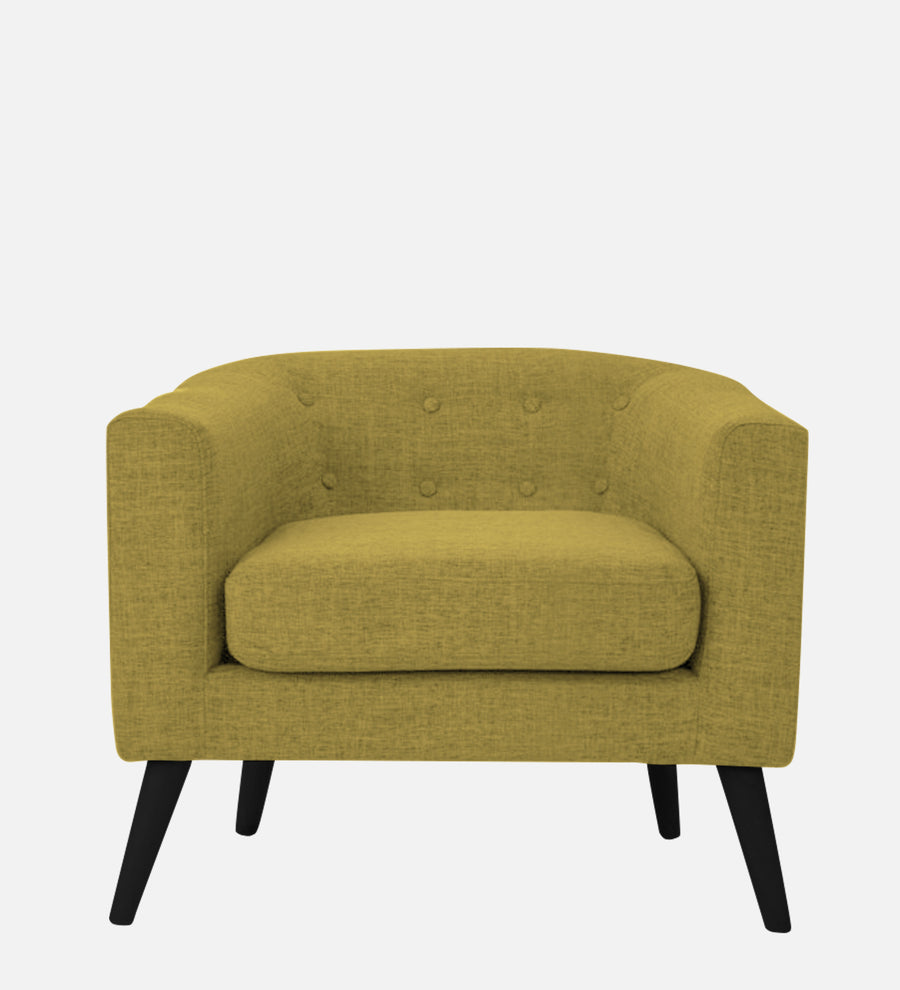 Casper Fabric 1 Seater Sofa In Parrot Green Colour - Febonic Living