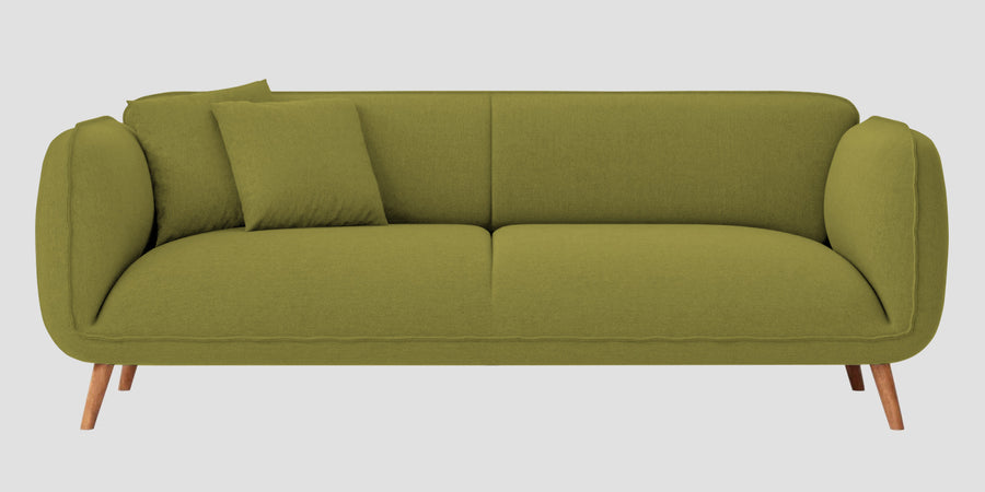 Zia Fabric 3 Seater Sofa In Kelly Green Colour - Febonic Living