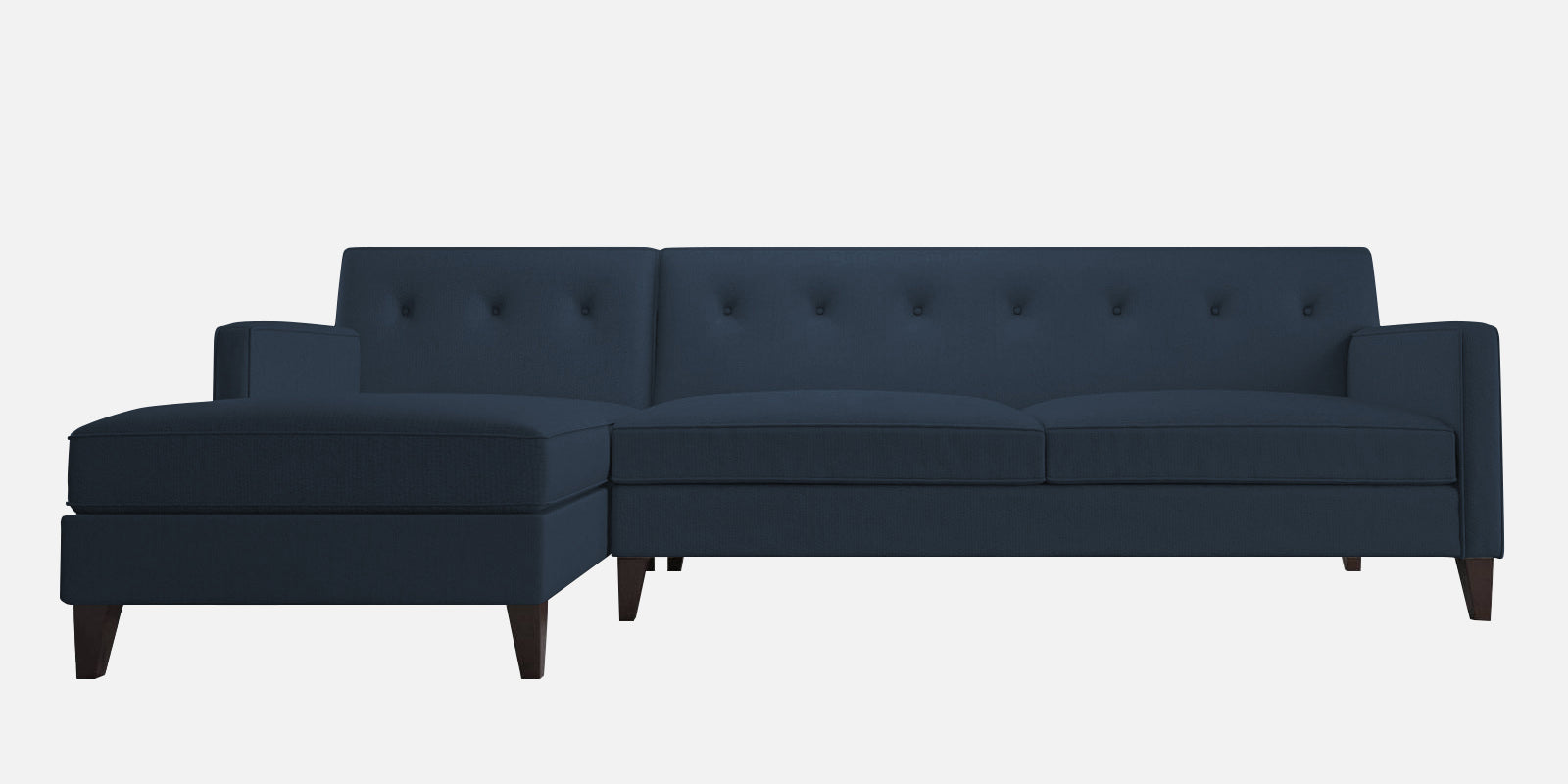 Miller Fabric RHS Sectional Sofa (3+Lounger) in Denim Blue Colour