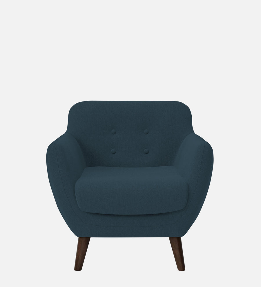 Goofy Fabric 1 Seater Sofa In Cool Blue Colour - Febonic Living