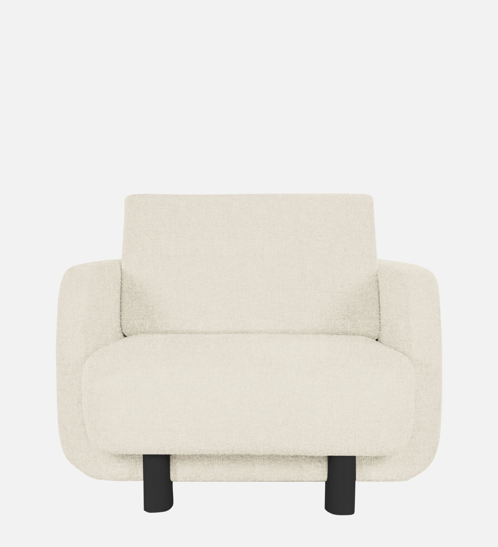 Varu Fabric 1 Seater Sofa In  Ivory Cream Colour - Febonic Living