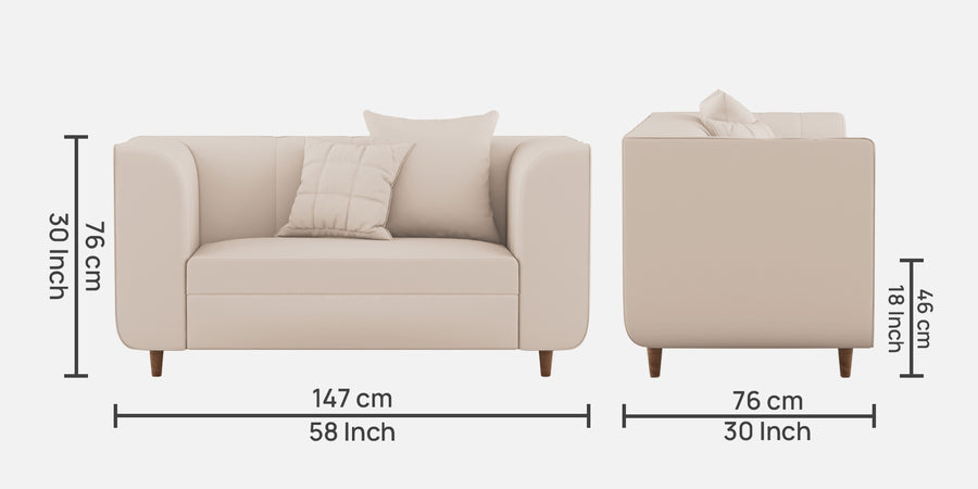 Sumo Velvet 2 Seater Sofa In Camel Beige Colour - Febonic Living
