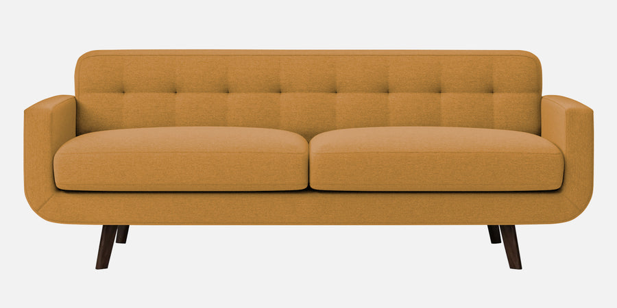 Marsela Fabric 3 Seater Sofa In Corn Yellow Colour - Febonic Living