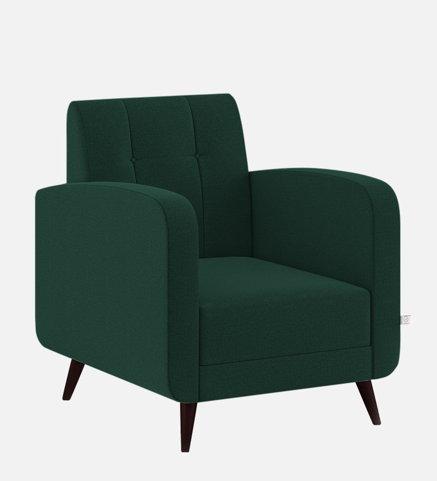 Wiki Velvet 1 Seater Sofa In Forest Green Colour - Febonic Living