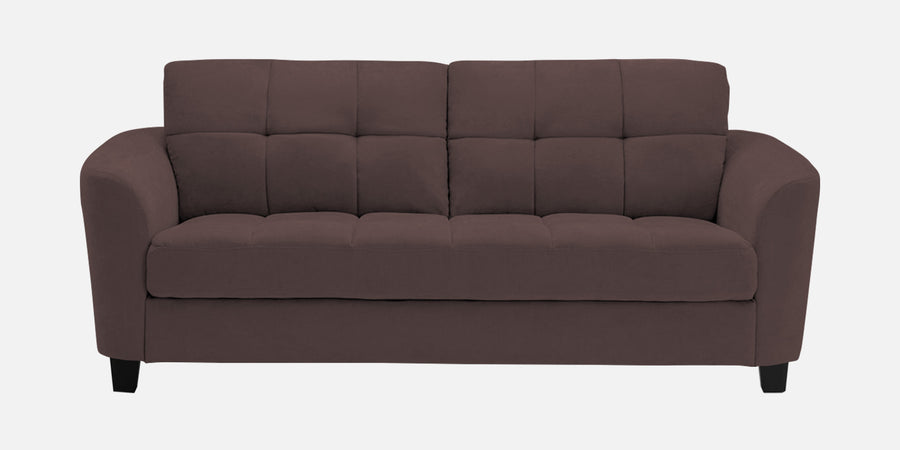 Mulan Fabric 2 Seater Sofa In Night Brown Colour - Febonic Living