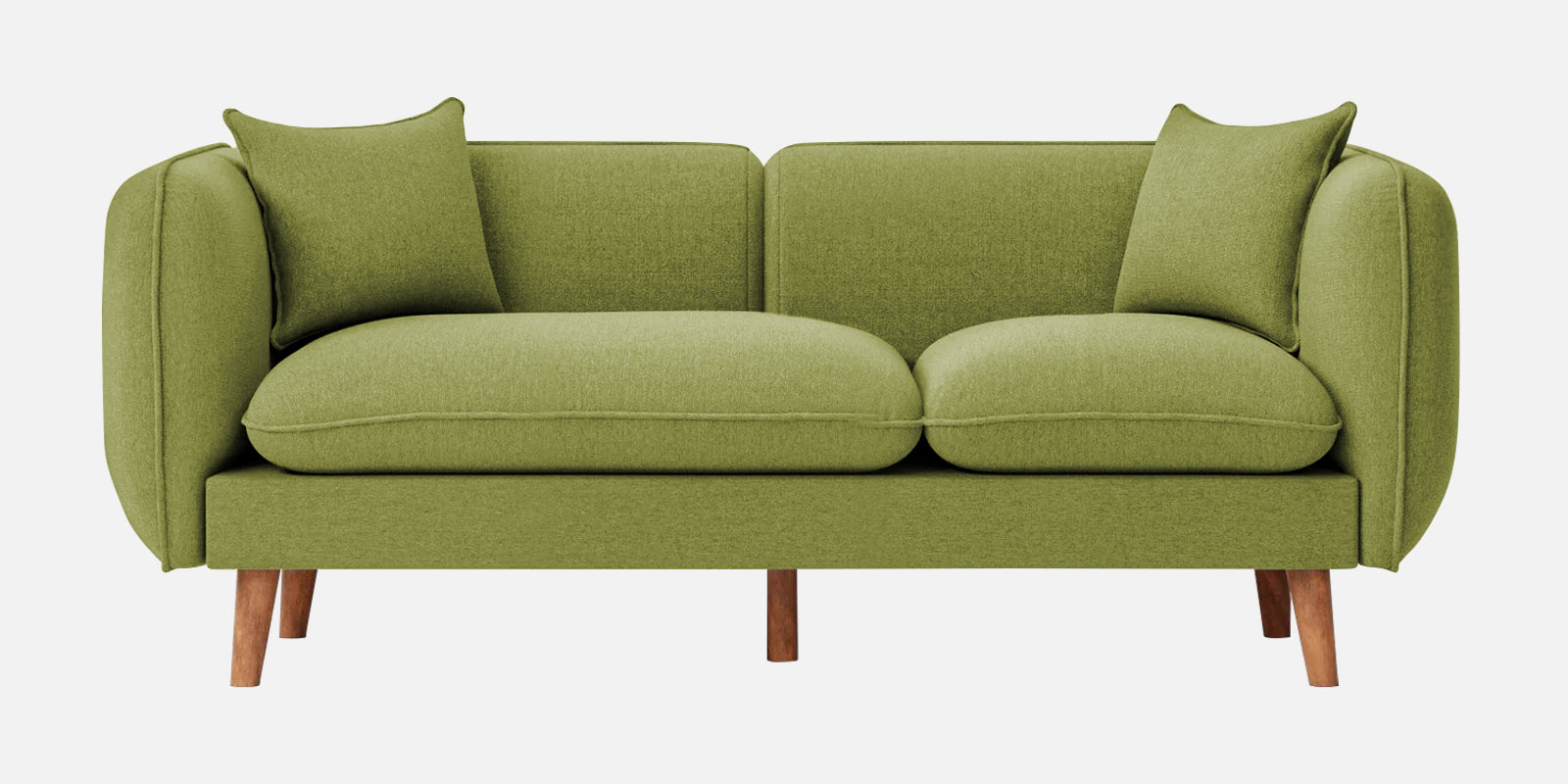 Reva Fabric 2 Seater Sofa In Lime Green Colour