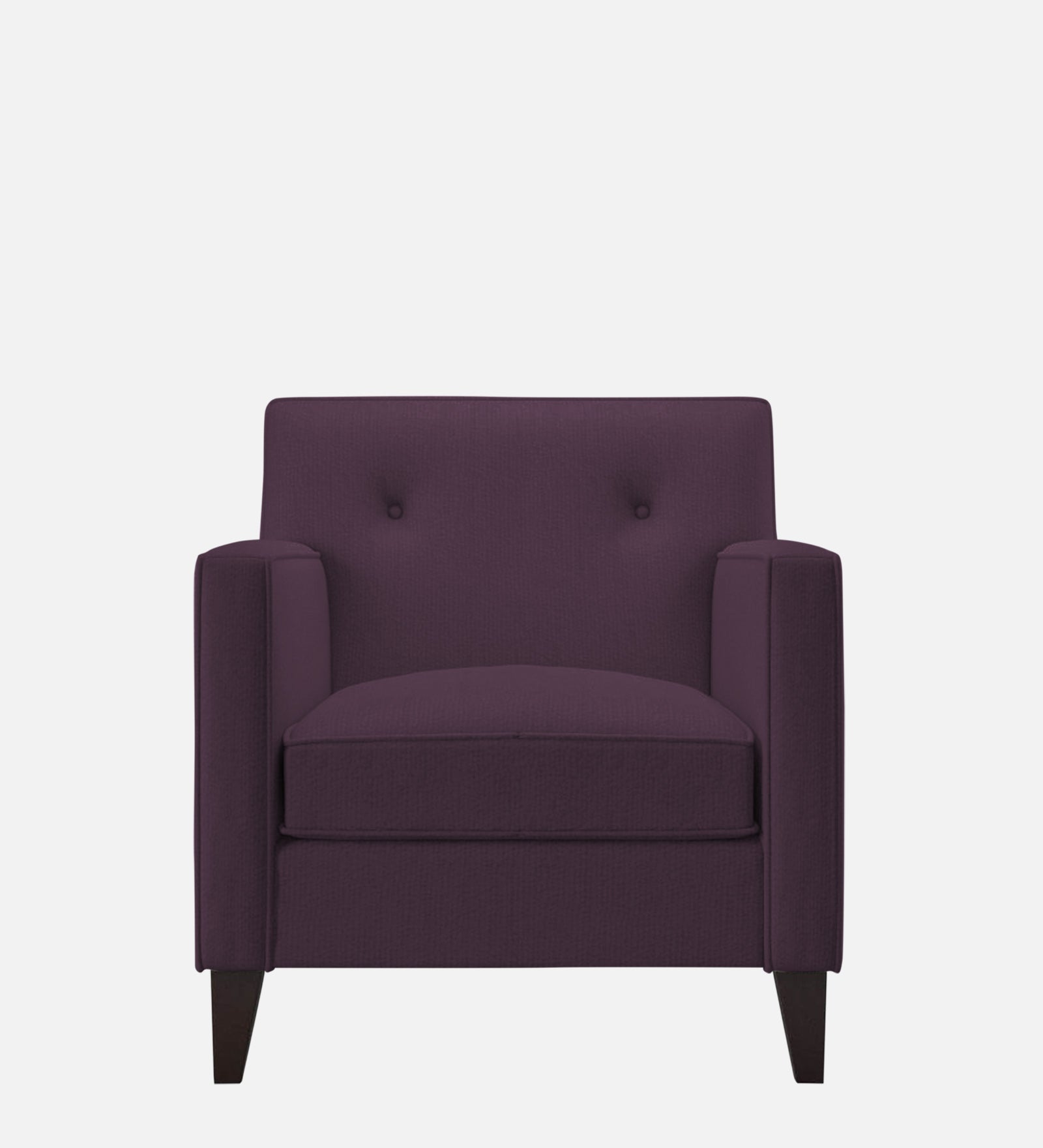 Miller Fabric 1 Seater Sofa in Greek Purple Colour