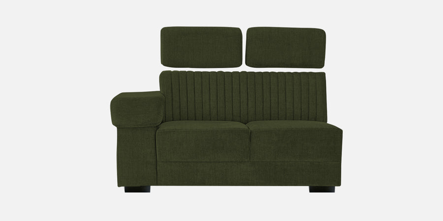 Draco Fabric 6 Seater Corner Sofa In Olive Green Colour - Febonic Living