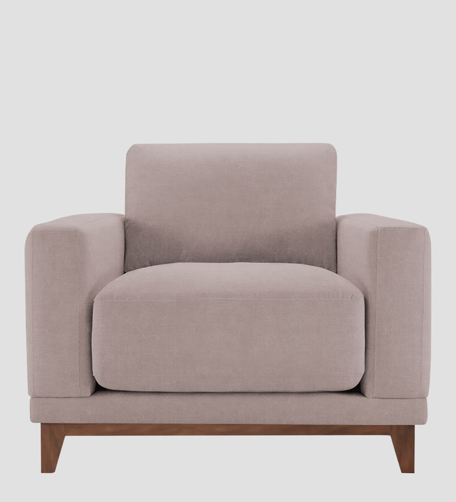 Esha Fabric 1 Seater Sofa In Almond Beige Colour - Febonic Living