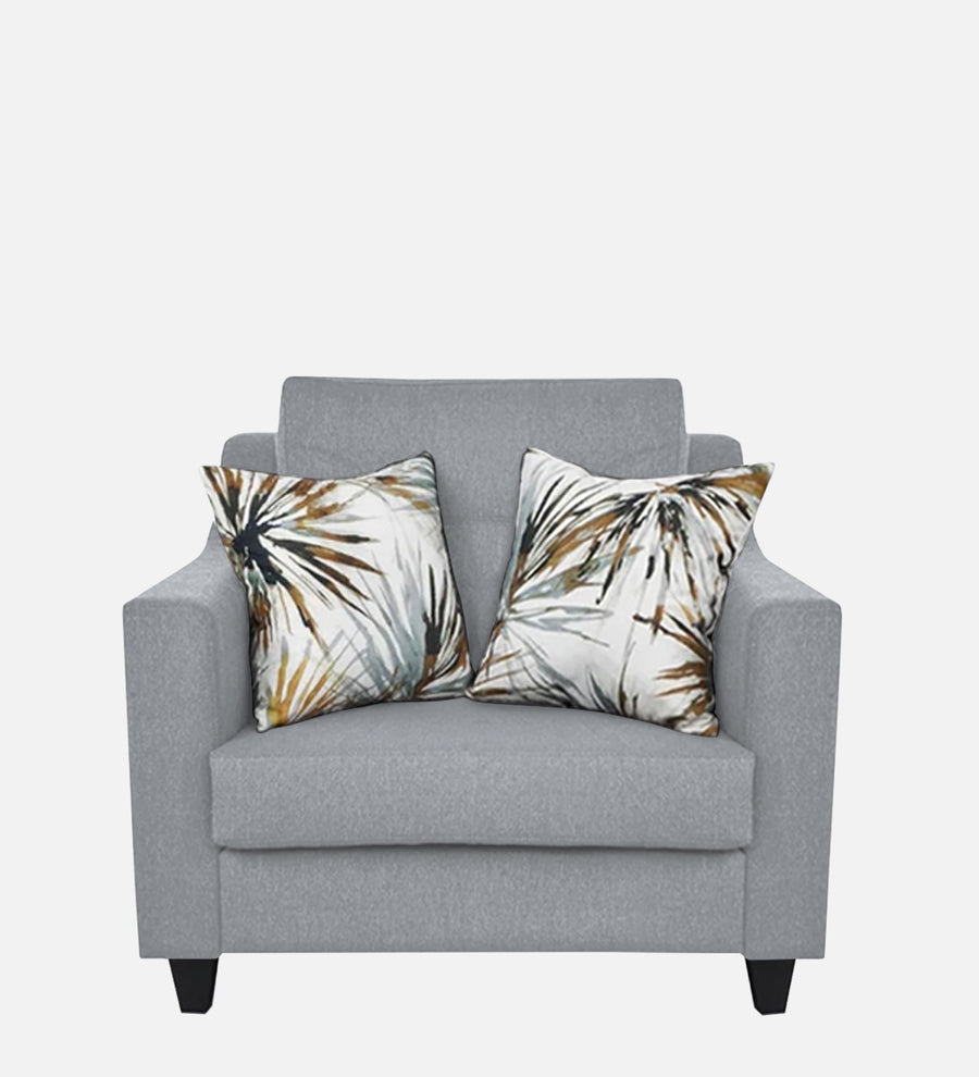 Welly Fabric 1 Seater Sofa In Coin Grey Colour - Febonic Living