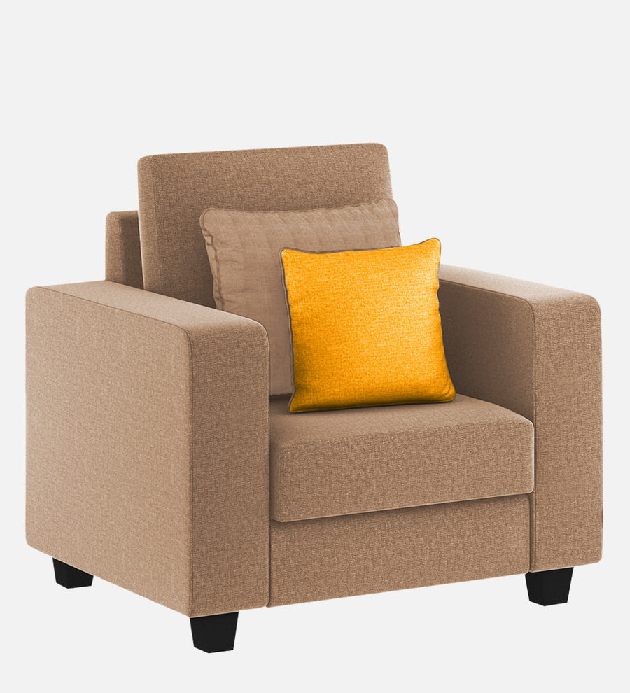 Nabi Fabric 1 Seater Sofa In Cosmic Beige Colour - Febonic Living
