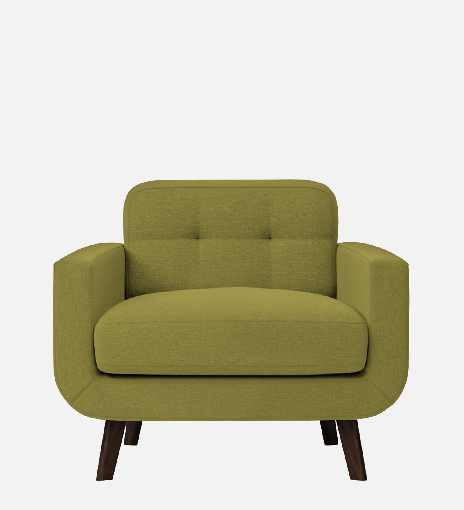 Marsela Fabric 1 Seater Sofa in Kelly Green Colour