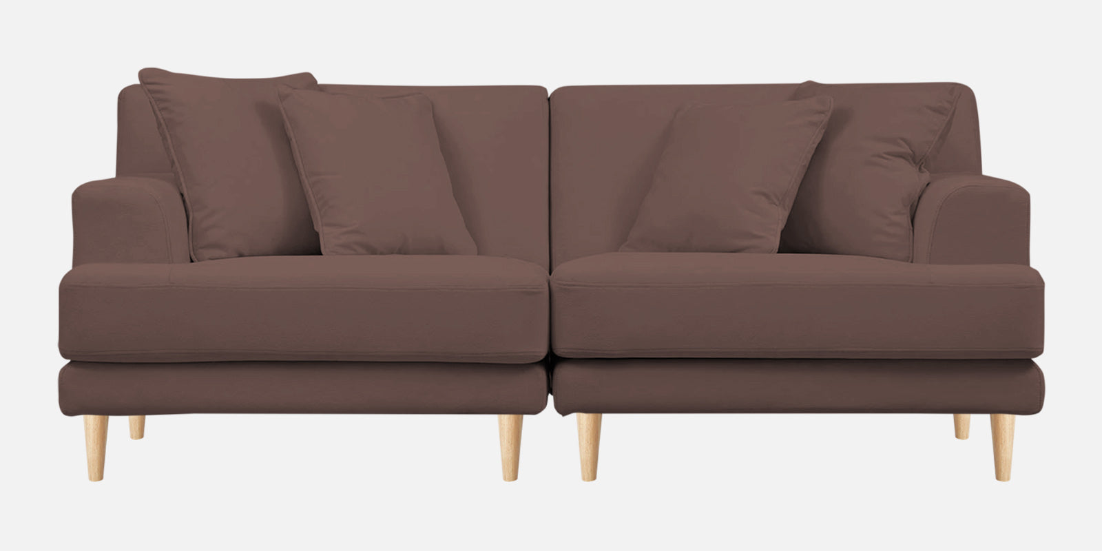 Woody Fabric 3 Seater Sofa in Berry Wine Colour