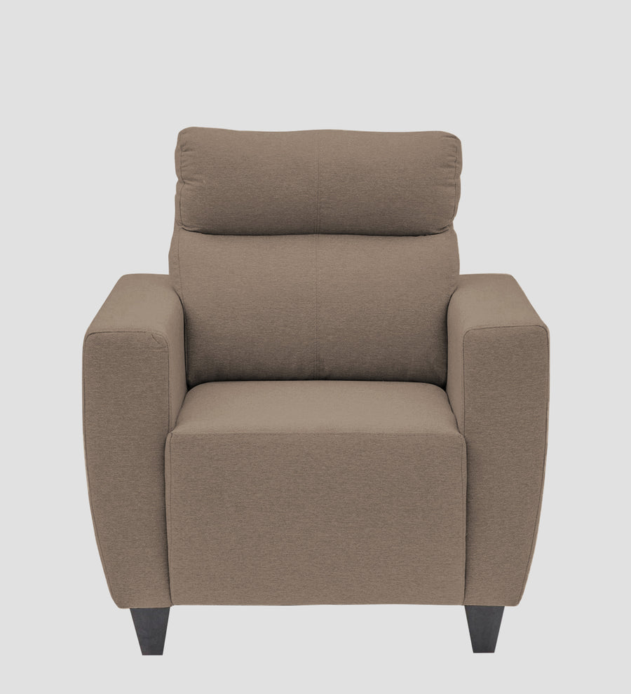 Honor Fabric 1 Seater Sofa In Nut Beige Colour - Febonic Living